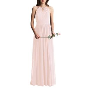 Keyhole Chiffon A-Line Gown